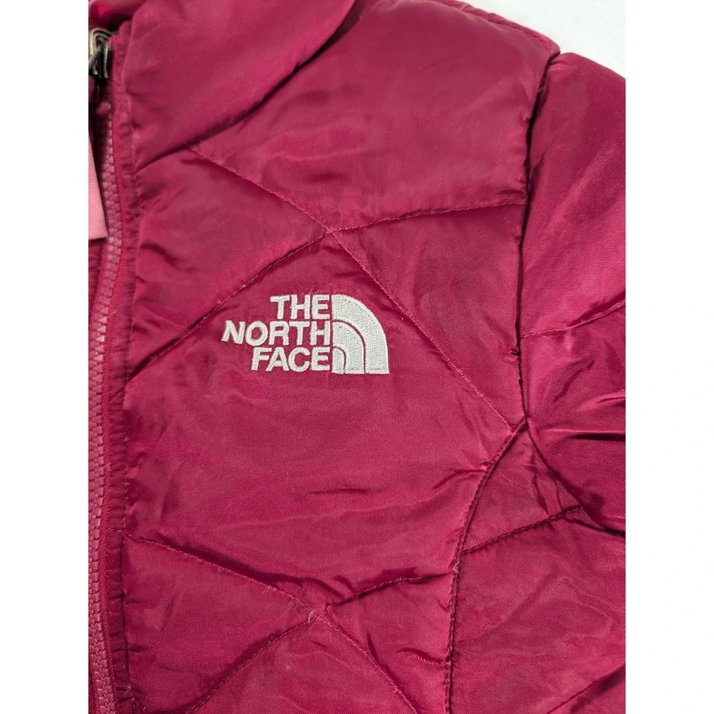 The North Face Girls Aconcagua 550 Down Jacket Magenta XS Puffer Coat